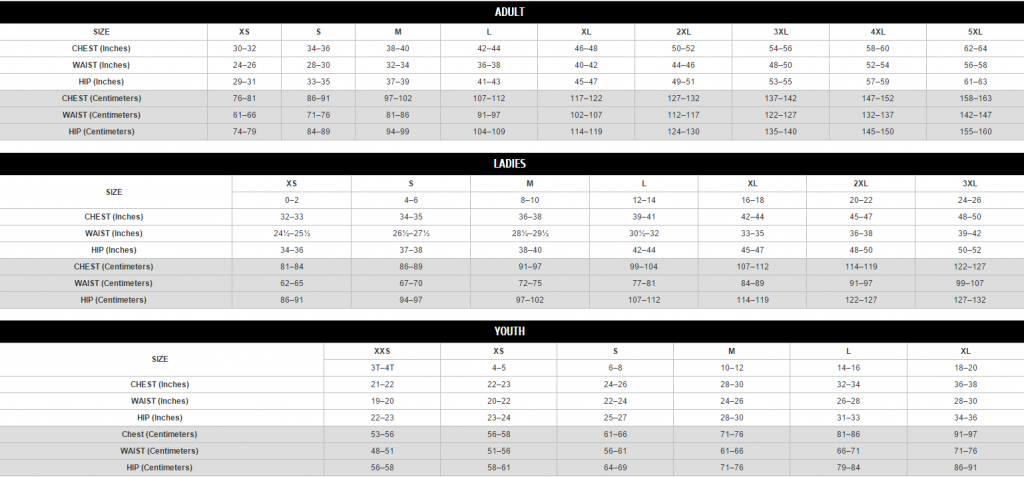 Augusta Sizing