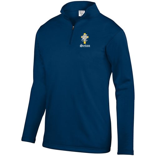 13.) Seton Uniform 5507 Embroidered WICKING FLEECE PULLOVER **MIDDLE ...