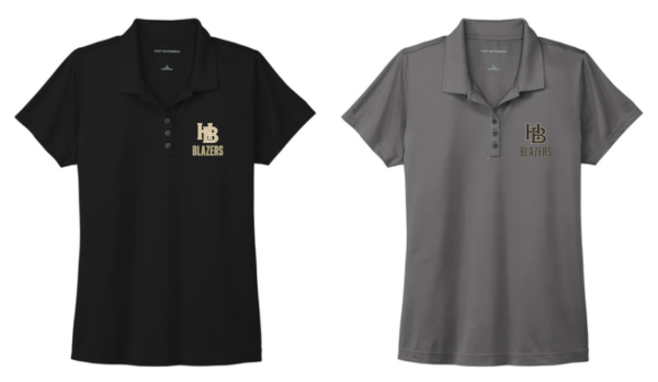06.) Hathaway Brown Year Round Athletics LK587 Embroidered Ladies Eclipse Stretch Polo