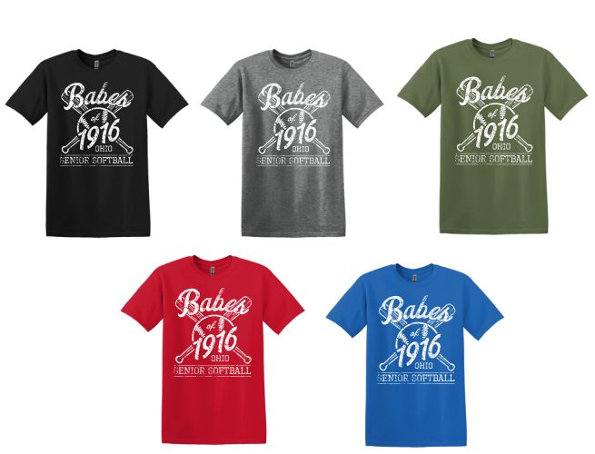 17.) Babes of 1916 Softball 6400 S/S Softstyle Tee *Vintage Logo* - RDP ...