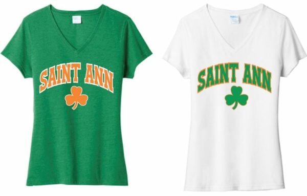 02.) St. Ann lpc455V Ladies Fan Favorite ™ Blend V-Neck Tee