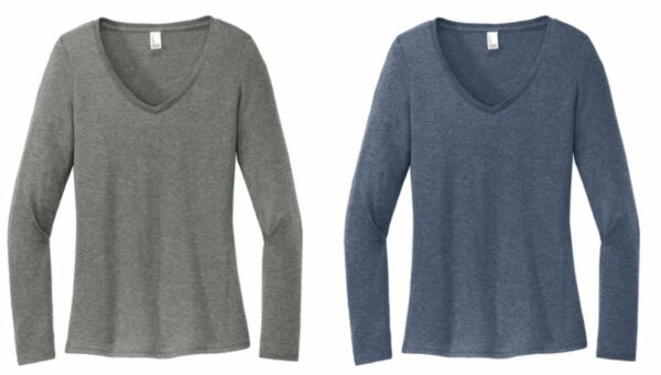 09.) Julie Billiart DT135 Women’s Perfect Tri® Long Sleeve V-Neck Tee