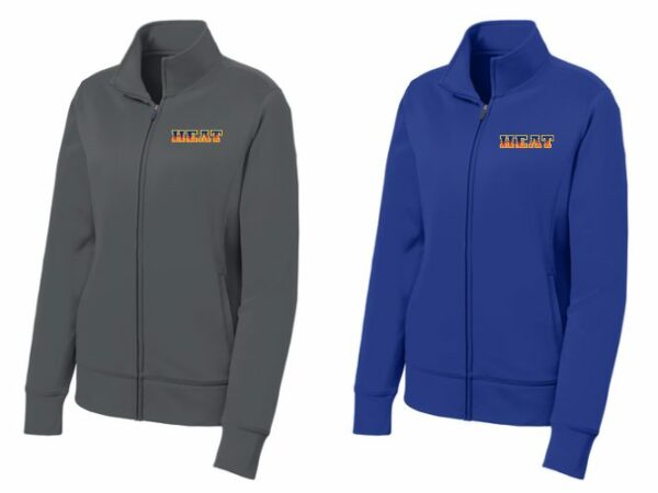 21.) Hudson Heat Lst241 Embroidered Ladies Sport-Wick Fleece Full-Zip Jacket