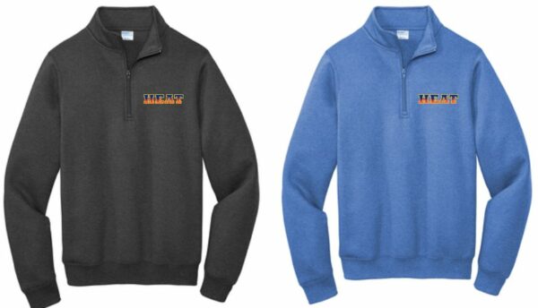 19.) Hudson Heat PC78Q Embroidered Core Fleece 1/4-Zip Pullover Sweatshirt