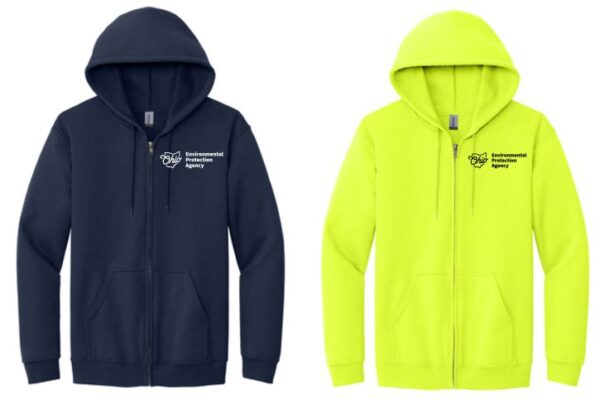 11.) Ohio Opio Opio no puede 18600 Sudadera con capucha de algodón con cremallera completa
