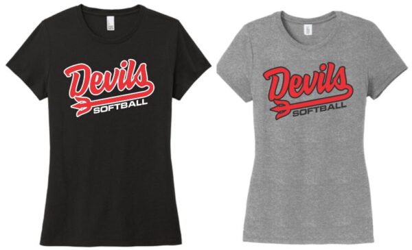 07.) Crestwood Softball DM130L Perfect Tri® Ladies Crew S/S Tee