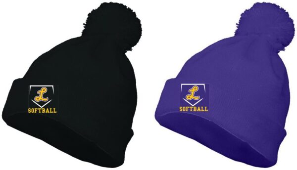 27.) Lakewood Softball 6816 Embroidered Pom Hat