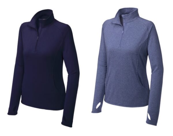 10.) The Foundation Twinsburg Library LST850 Embroidered Sport-Tek Dri-Fit Ladies Stretch 1/2-Zip Pullover