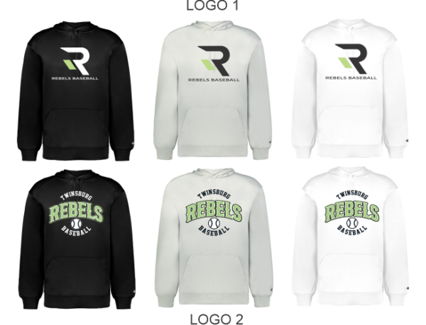 04.) Twinsburg Rebels Baseball 1454 Dri-Fit Perf. Fleece Hood
