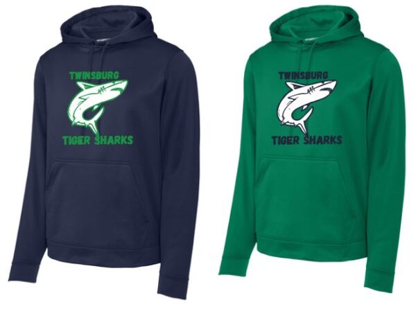 08.) Twinsburg Tiger Sharks F244 Dri-Fit Sport Blend Hoodie