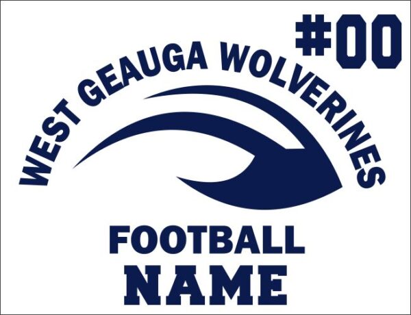 42.) West Geauga Football Yard Sign