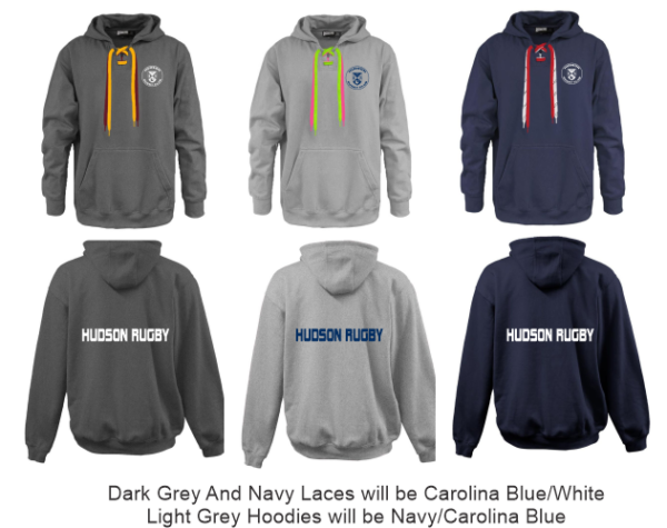 16B.) Hudson Rugby Club 715 Faceoff 2-Lace Hoodie