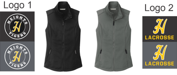 32.) Cleveland Heights LAX L906 Ladies Collective Smooth Fleece Vest