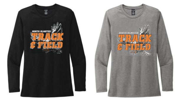 11.) North Olmsted High School Track & Field AL6008 Women’s Tri-Blend Long Sleeve Tee