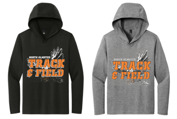 12.) North Olmsted High School Track & Field DM139 Long Sleeve Hoodie