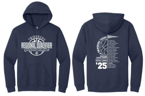 05.) Twinsburg Girls Basketball Regional Qualifiers 18500 Cotton Hoodie