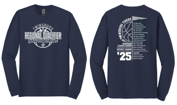 03.) Twinsburg Girls Basketball Regional Qualifiers 54000 Cotton L/S Tee