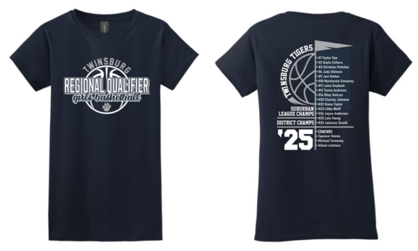 02.) Twinsburg Girls Basketball Regional Qualifiers 64000L S/S Softstyle Ladies Tee