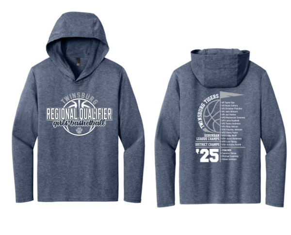 06.) Twinsburg Girls Basketball Regional Qualifiers DM139 Long Sleeve Hoodie