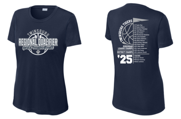 09.) Twinsburg Girls Basketball Regional Qualifiers LST350 S/S Ladies Cut Dri-Fit Tee