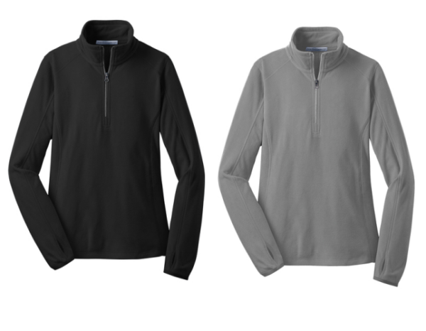 14.) Stark County Veterans L224 Embroidered Ladies Microfleece 1/2-Zip Pullover