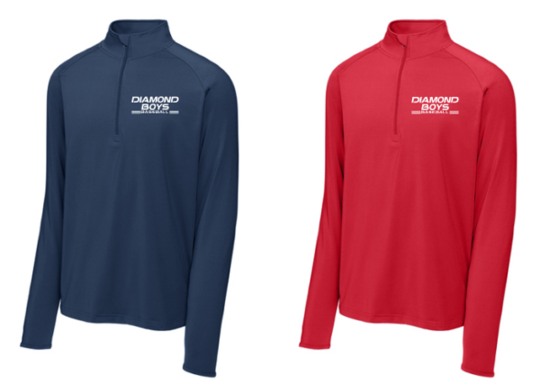 17.) Diamond Boys ST850 Embroidered Sport-Tek Dri-Fit Stretch 1/2-Zip Pullover