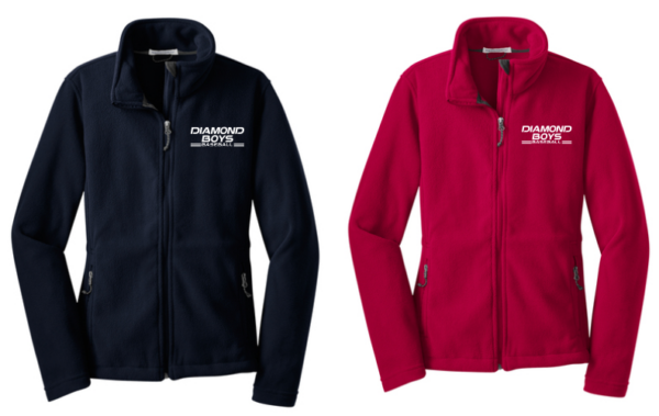 20.) Diamond Boys L217 Embroidered Ladies Fleece Jacket