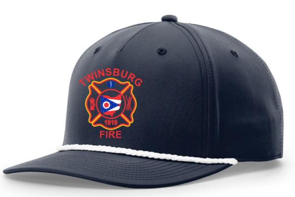 20.1) Twinsburg Fire Department 258 Embroidered 5 Panel Classic Rope Cap