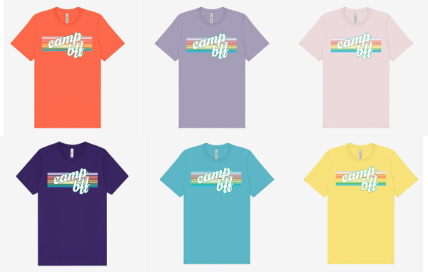 03.) BFF Sticker Club Camp BC3001 BELLA+CANVAS ® Unisex Jersey Short Sleeve Tee