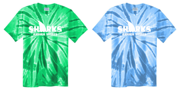 04.) Aurora Shores Swim Team PC147 Colored S/S Tie Dye Tee