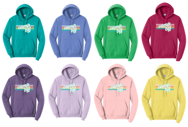 12.) BFF Sticker Club Camp PC78H Cotton Hoodie