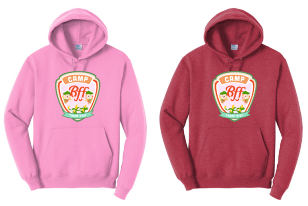 11.) BFF Sticker Club Camp PC78H Cotton Hoodie