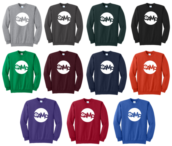 01.) Junior Camp PC90 Cotton Crewneck Sweatshirt