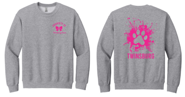 08.) Twinsburg High School Cheerleading 18000 Sudadera de cuello de la tripulación