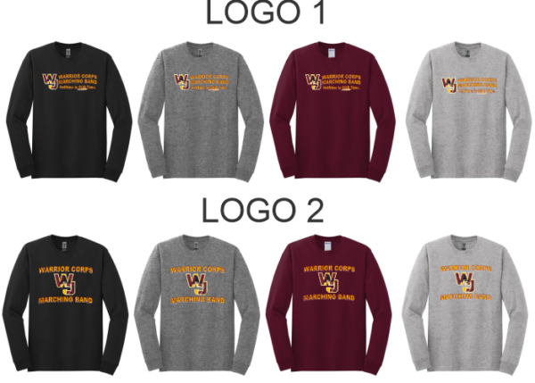 02a.) Walsh Jesuit Warrior Corps Spiritwear 54000 Algodón l/s tee (Adult)