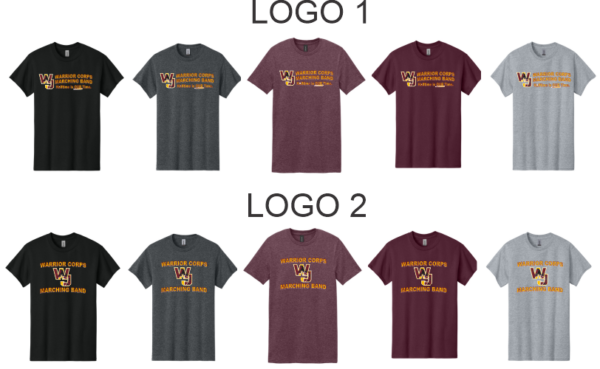 01a.) Walsh Jesuit Warrior Corps Spiritwear 64000 Camiseta de algodón s/s algodón (Adult)