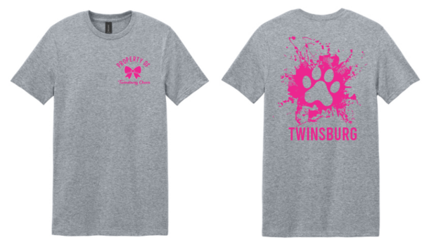 04.) Twinsburg High School Cheer 64000 Camiseta de algodón s/s algodón