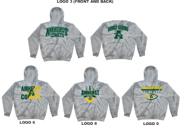 14B.) Amherst Fall Spiritwear 8777 Tie-Dye Hoodie