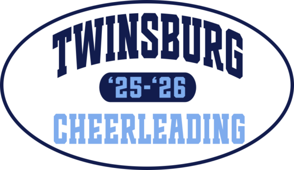 13.) Twinsburg High School Cheerleading 5' Calcomanía de elección de pulgadas