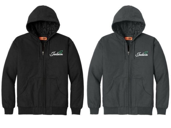 30.) Judson Security & Transportation J763H Embroidered CornerStone® - Duck Cloth Hooded Work Jacket