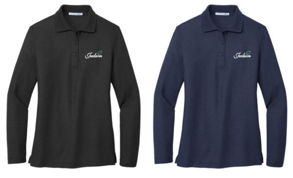 18.) Judson L500LS Embroidered Silk Touch Ladies Long Sleeve Polo