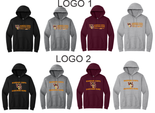 04b.) Walsh Jesuit Warrior Corps Spiritwear 18500b Cotton Hoodie (Juventud)