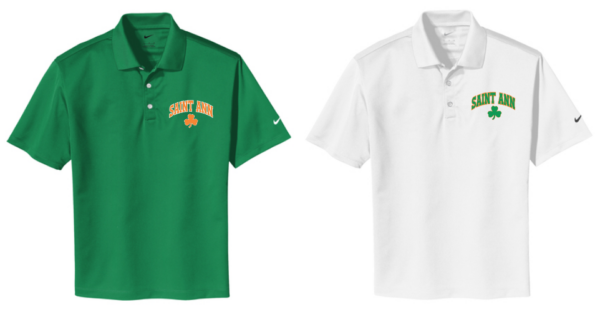 20.) St Ann 203690 Embroidered Nike Tech Basic Dri-FIT Polo