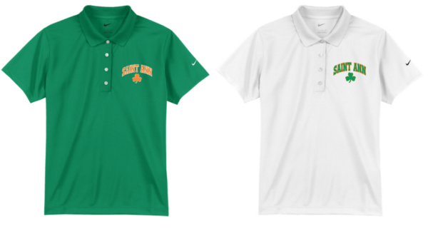 19.) St Ann 203697 Embroidered Nike Ladies Tech Basic Dri-FIT Polo
