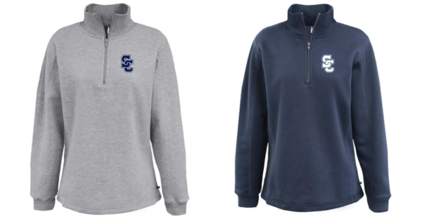 18.) Lewis Elementary Fall Spiritwear 616 Embroidered Womens classic 1/4 zip