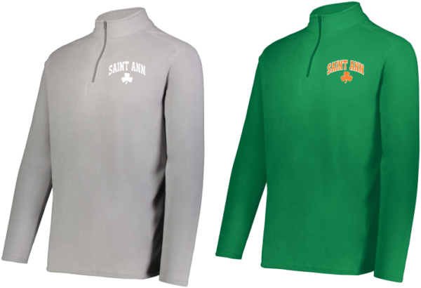 16.) St Ann 6863 Embroidered Micro-Lite Fleece 1/4 Zip Pullover