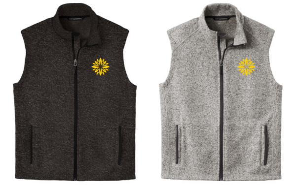 23.) Julie Billiart F236 Embroidered Sweater Fleece Vest