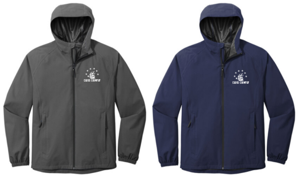 17.) Hudson Girls Cross Country J407 Embroidered Essential Rain Jacket