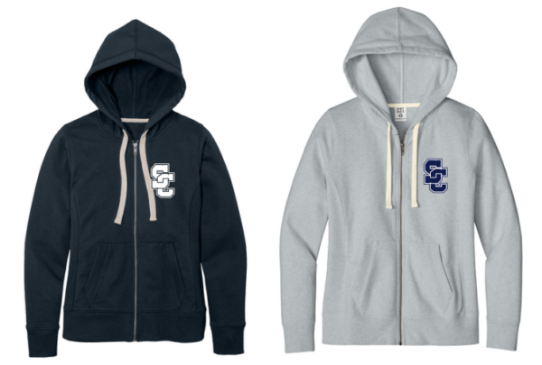 21.) Lewis Elementary Fall Spiritwear DT8103 Embroidered Ladies Re-Fleece™ Full-Zip Hoodie