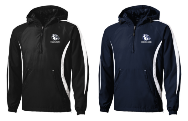 10.) Garfield Heights HS Cheer JST63 Embroidered 1/4 Zip Pullover W/Hood
